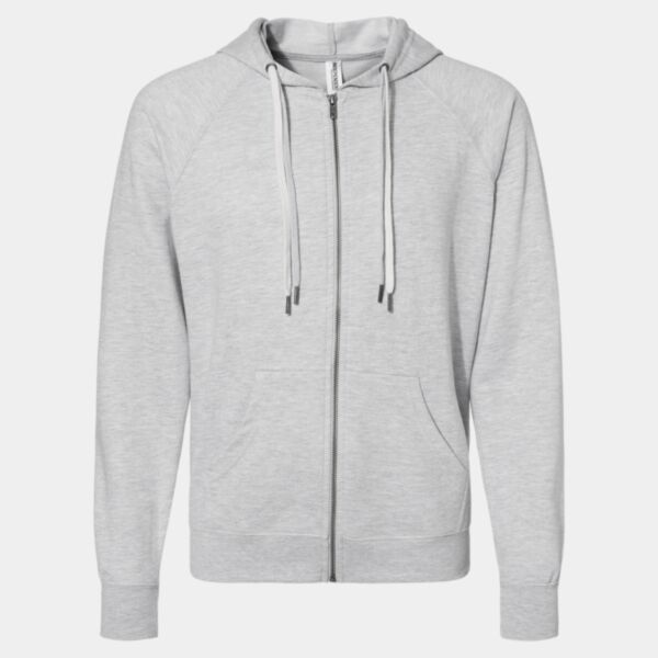 Unisex Icon Lightweight Loopback Terry Full-Zip Hooded Sweatshirt Thumbnail
