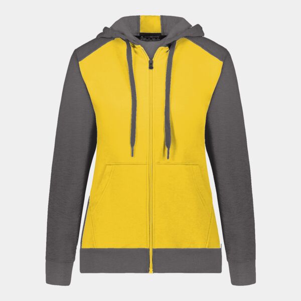 Ladies Three-Season Fleece Full Zip Hoodie Thumbnail