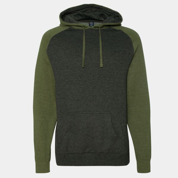 Unisex Raglan Hooded Sweatshirt Thumbnail