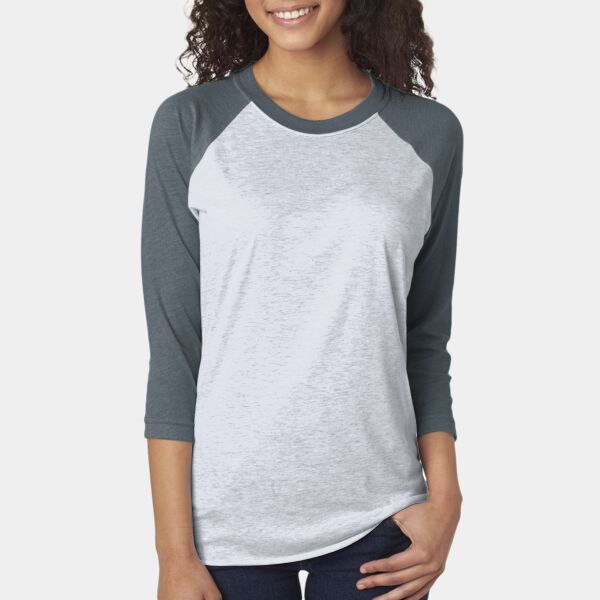 Unisex Triblend Three-Quarter Sleeve Raglan Thumbnail