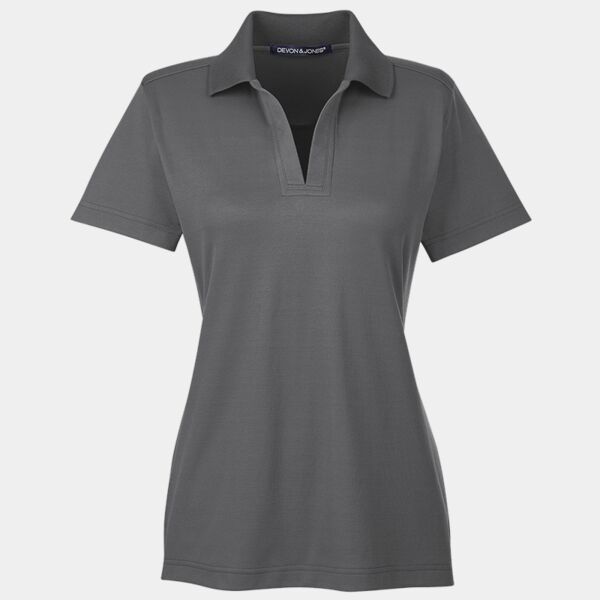 CrownLux Performance® Ladies' Plaited Polo Thumbnail