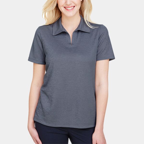 CrownLux Performance® Ladies' Address Melange Polo Thumbnail