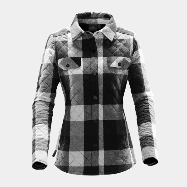 WOMEN'S QUILTED PLAID SHACKET Thumbnail