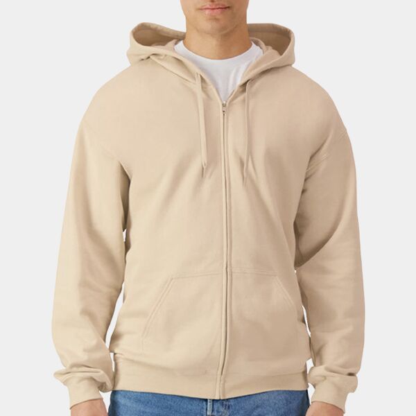 Unisex Softstyle Fleece Full Zip Hooded Sweatshirt Thumbnail