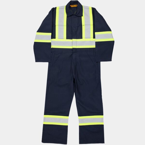 Men's Safety Striped Gasket Unlined Coverall Thumbnail