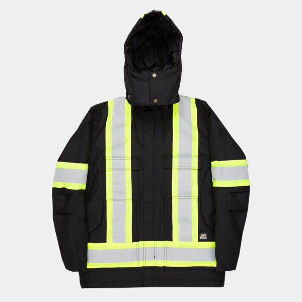 Men's Tall Safety Striped Arctic Insulated Chore Coat Thumbnail