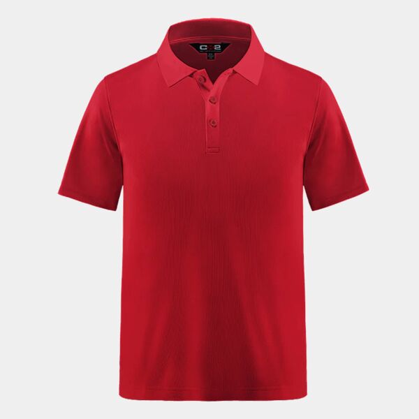 Men'sCotton-Poly-Spandex Pique Polo Thumbnail