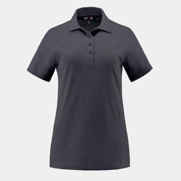 LadiesCotton-Poly-Spandex Pique Polo Thumbnail