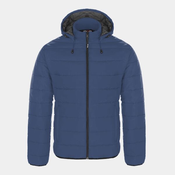 Men's Puffy Jacket With Detachable Hood Thumbnail