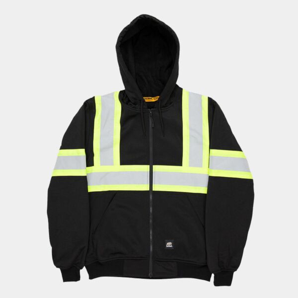 Safety Tall Striped Therman Lined Sweatshirt Thumbnail