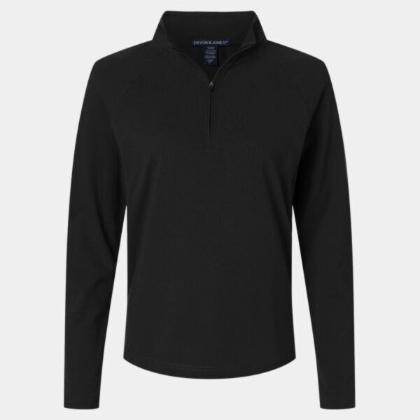 Women's Seaton Pebble Textured Quarter-Zip Pullover Thumbnail