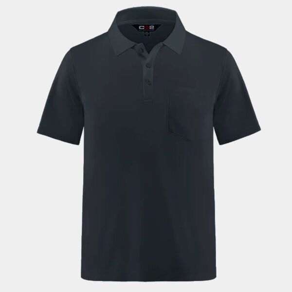 Men's Pique Mesh Polo w/ Pocket Thumbnail