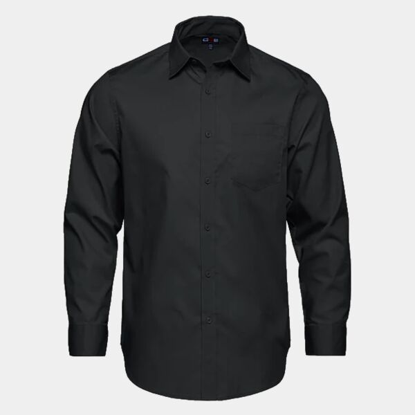 Men's Poly-Cotton Twill Long Sleeve Easy-Care Shirt Thumbnail
