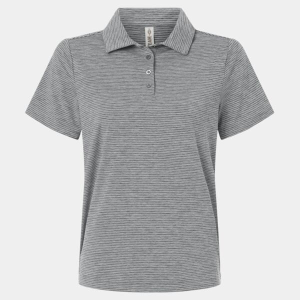Women's Relay Heathered Stripe Polo Thumbnail
