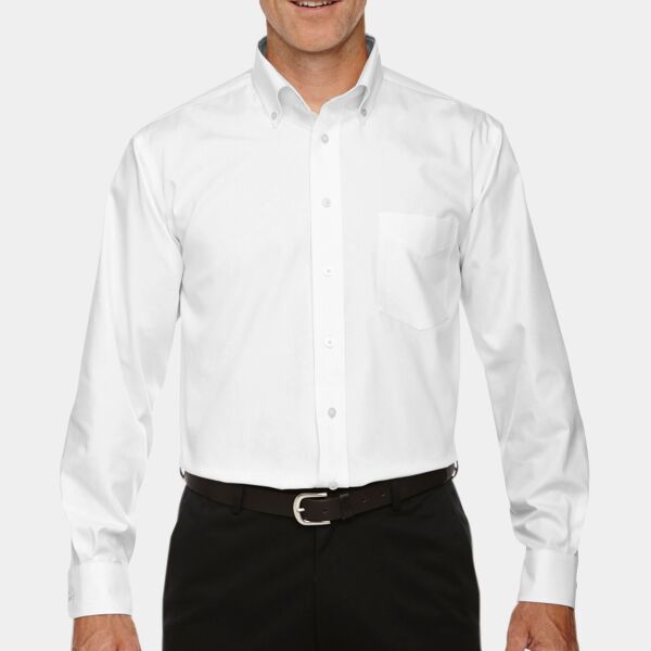 Men's Crown Collection® Solid Oxford Woven Shirt Thumbnail