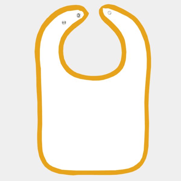 Infant Contrast Trim Terry Bib Thumbnail