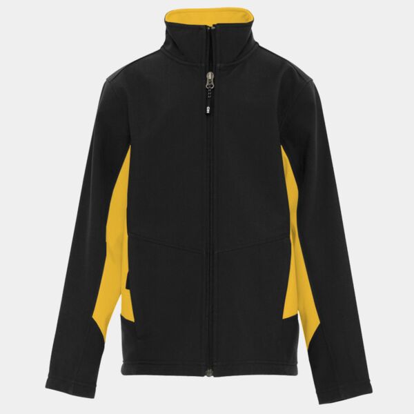 COAL HARBOUR® EVERYDAY COLOUR BLOCK WATER REPELLENT SOFT SHELL YOUTH JACKET Thumbnail