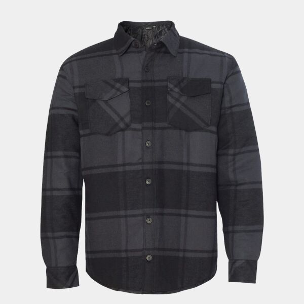 Men's Quilted Flannel Shirt Jacket Thumbnail