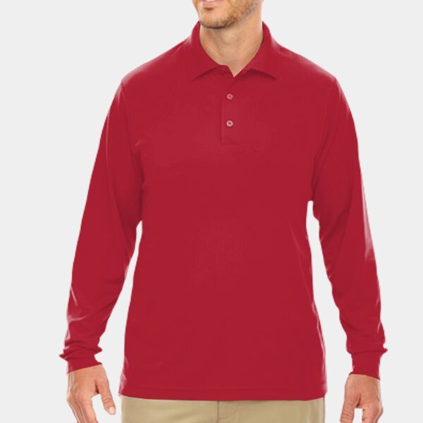 Men's Pinnacle Performance Long-Sleeve Piqué Polo Thumbnail