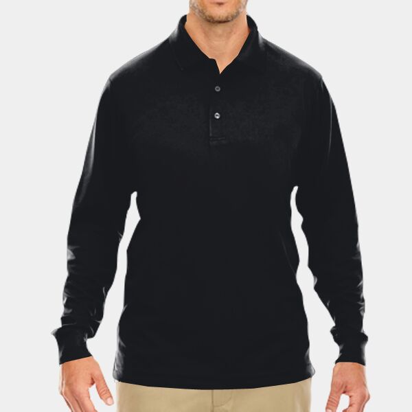 Men's Tall Pinnacle Performance Long-Sleeve Piqué Polo Thumbnail