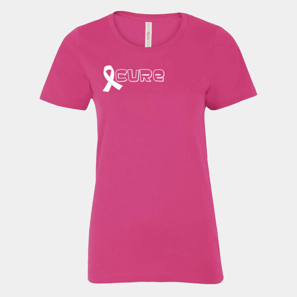 Cancer - ATC EUROSPUN RING SPUN LADIES' TEE Thumbnail